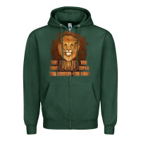 Sports Green Dad The Man Leather Background Zipper Hoodie - Jasminsmagicworld