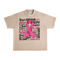 French Oak breast cancer ribbon Urban Heavy Tee - JahusDesignShop