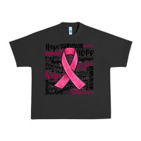 Pigment Black breast cancer ribbon Urban Heavy Tee - JahusDesignShop
