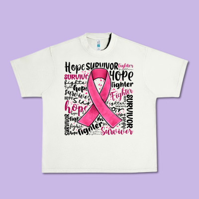 Breast Cancer Ribbon Urban Heavy Tee Designed By Jahusdesignshop