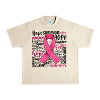 Sandshell breast cancer ribbon Urban Heavy Tee - JahusDesignShop