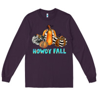 Plum howdy fall Long Sleeve Tee - JahusDesignShop