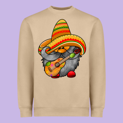 Mexicon Cute Gnome Heavyweight Sweatshirt Designed By Racoondesign