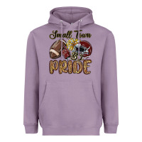 Lavender small town big pride maroon yellow Heavyweight Hoodie - MaliasSmallBusiness