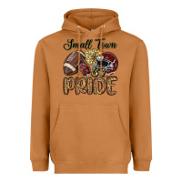 Meerkat small town big pride maroon yellow Heavyweight Hoodie - MaliasSmallBusiness