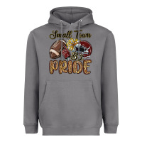 Storm small town big pride maroon yellow Heavyweight Hoodie - MaliasSmallBusiness