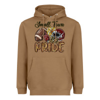 Toasted Coconut small town big pride maroon yellow Heavyweight Hoodie - MaliasSmallBusiness