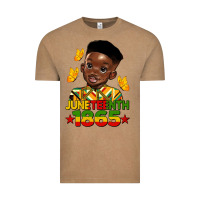 Juneteenth 1865 Black Boy Vintage Tee | Teevron