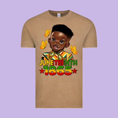 Juneteenth 1865 Black Boy Vintage Tee Designed By Hra Design Shop