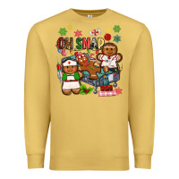 Antique Gold oh snap christmas Premium Sweatshirt - MaliasSmallBusiness