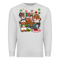 Dove Grey oh snap christmas Premium Sweatshirt - MaliasSmallBusiness