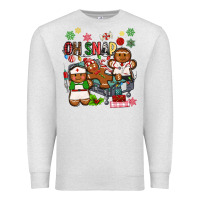 Oatmeal Heather oh snap christmas Premium Sweatshirt - MaliasSmallBusiness