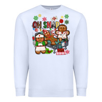 White oh snap christmas Premium Sweatshirt - MaliasSmallBusiness