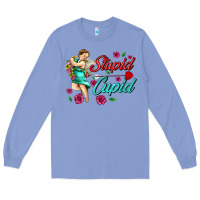 Colony Blue stupid cupid Long Sleeve Tee - AdoDesignShop