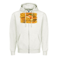 Mango Background Zipper Hoodie | Teevron