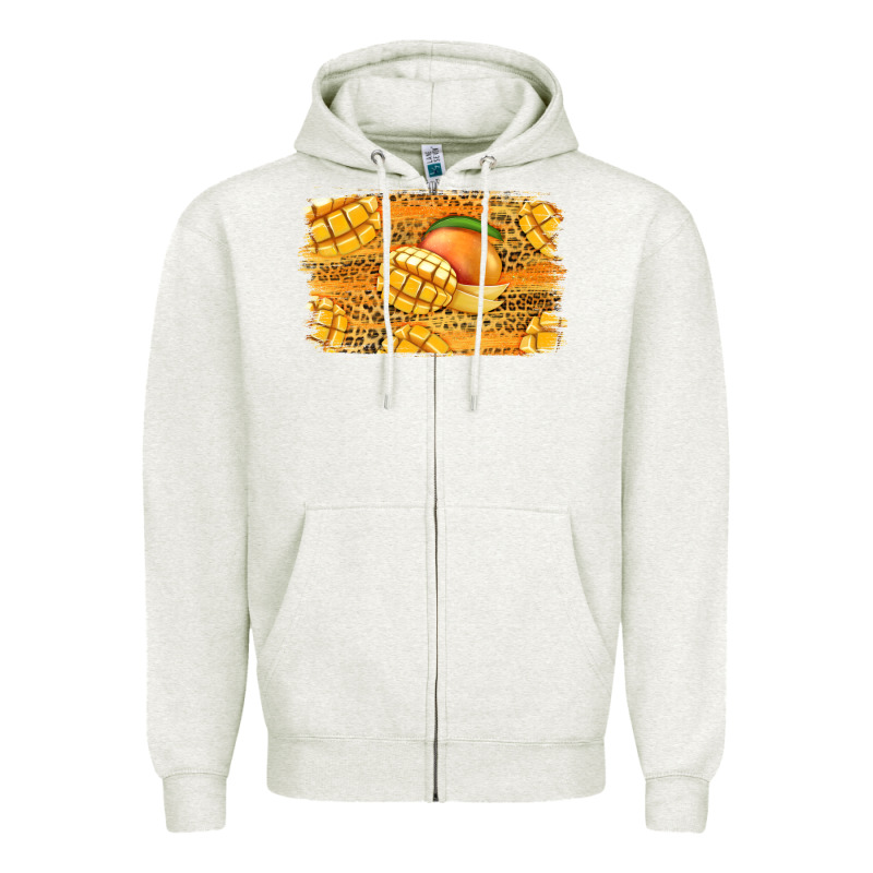 Mango Background Zipper Hoodie by Jasminsmagicworld | Teevron