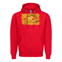 Red Mango Background Zipper Hoodie - Jasminsmagicworld