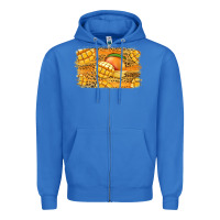 True Royal Mango Background Zipper Hoodie - Jasminsmagicworld