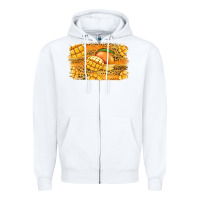 White Mango Background Zipper Hoodie - Jasminsmagicworld