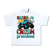 White ready to school crush preschool Urban Heavy Tee - AdoDesignShop