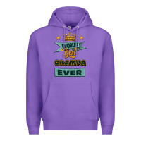 Purple world's best grampa ever Premium Hoodie - Jasminsmagicworld