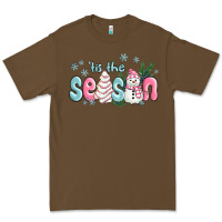 Cacao tis the season snowman and christmas cake Premium Tee - MaliasSmallBusiness