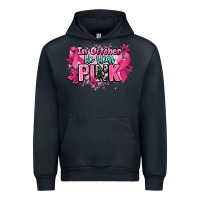 Navy In October we wear pink Cancer Awareness Urban Hoodie - HowdyJamesFarm