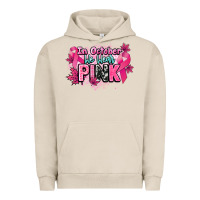 Pigment French Oak In October we wear pink Cancer Awareness Urban Hoodie - HowdyJamesFarm
