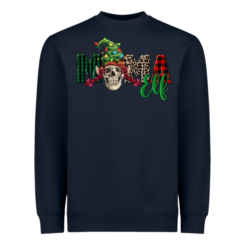 Mama Elf Skull Heavyweight Sweatshirt by FaDigitalArtStudio | Teevron