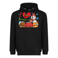 Black i love being a gigi Heavyweight Hoodie - MaliasSmallBusiness