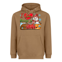 Toasted Coconut i love being a gigi Heavyweight Hoodie - MaliasSmallBusiness