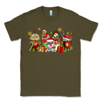 Army Green christmas cow coffee cups Classic Tee - AdoDesignShop