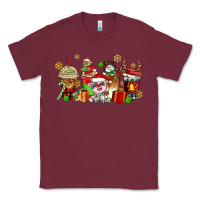 Burgundy christmas cow coffee cups Classic Tee - AdoDesignShop