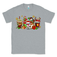 Heather Grey christmas cow coffee cups Classic Tee - AdoDesignShop