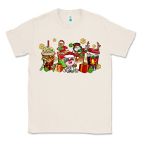 Natural christmas cow coffee cups Classic Tee - AdoDesignShop