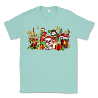 Seafoam christmas cow coffee cups Classic Tee - AdoDesignShop
