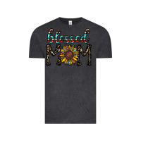 Vintage Black blessed mom Vintage Tee - CowhideDigitalArt
