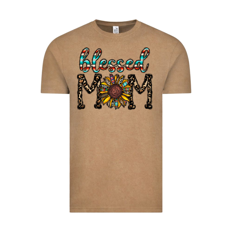 Blessed Mom Vintage Tee by CowhideDigitalArt | Teevron