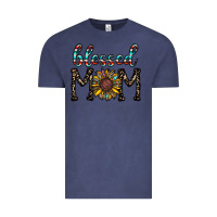 Vintage Denim blessed mom Vintage Tee - CowhideDigitalArt