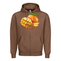 Chestnut Mango Tropical Summer Zipper Hoodie - Jasminsmagicworld