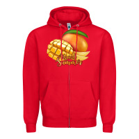 Red Mango Tropical Summer Zipper Hoodie - Jasminsmagicworld