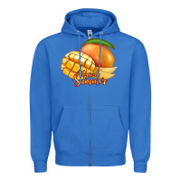 True Royal Mango Tropical Summer Zipper Hoodie - Jasminsmagicworld