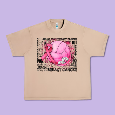 Breast Cancer Volleyball Urban Heavy Tee Designed By Jahusdesignshop