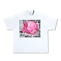 White breast cancer volleyball Urban Heavy Tee - JahusDesignShop