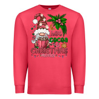 Cardinal Pink Christmas hot cocoa and christmas movies Premium Sweatshirt - NancyCooperArtShop