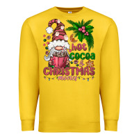 Lemon Pink Christmas hot cocoa and christmas movies Premium Sweatshirt - NancyCooperArtShop