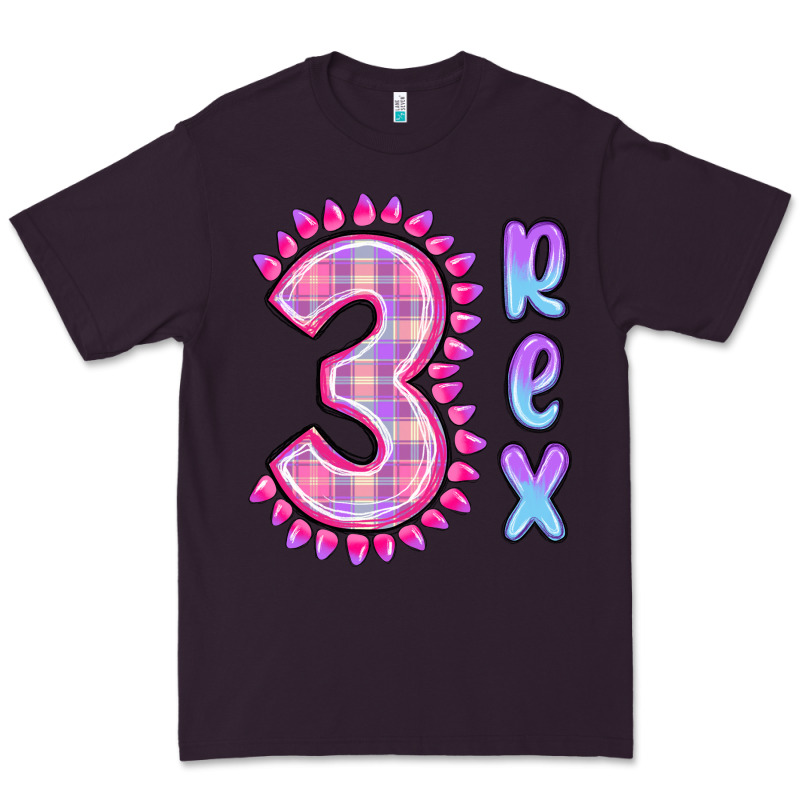 3 Rex Pink Dinosaur Premium Tee by MaliasSmallBusiness | Teevron