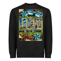 Black dad man myth legend air freshener Heavyweight Sweatshirt - HRA Design Shop