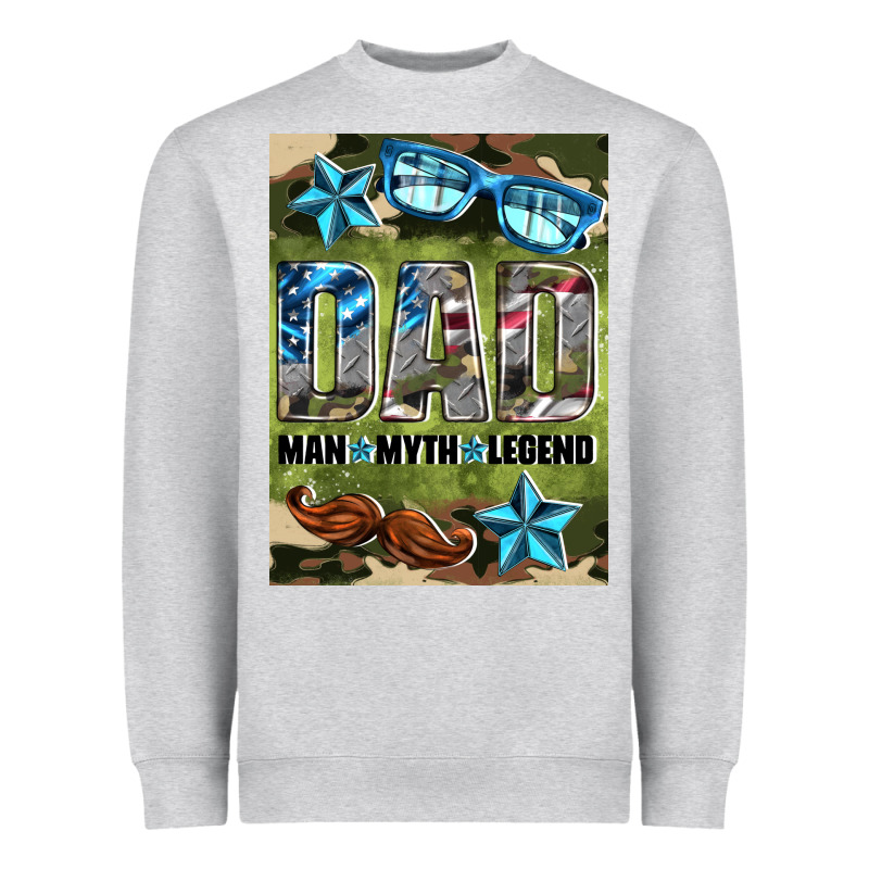 Dad Man Myth Legend Air Freshener Heavyweight Sweatshirt by HRA Design Shop | Teevron