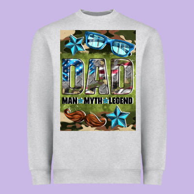 Dad Man Myth Legend Air Freshener Heavyweight Sweatshirt Designed By Hra Design Shop